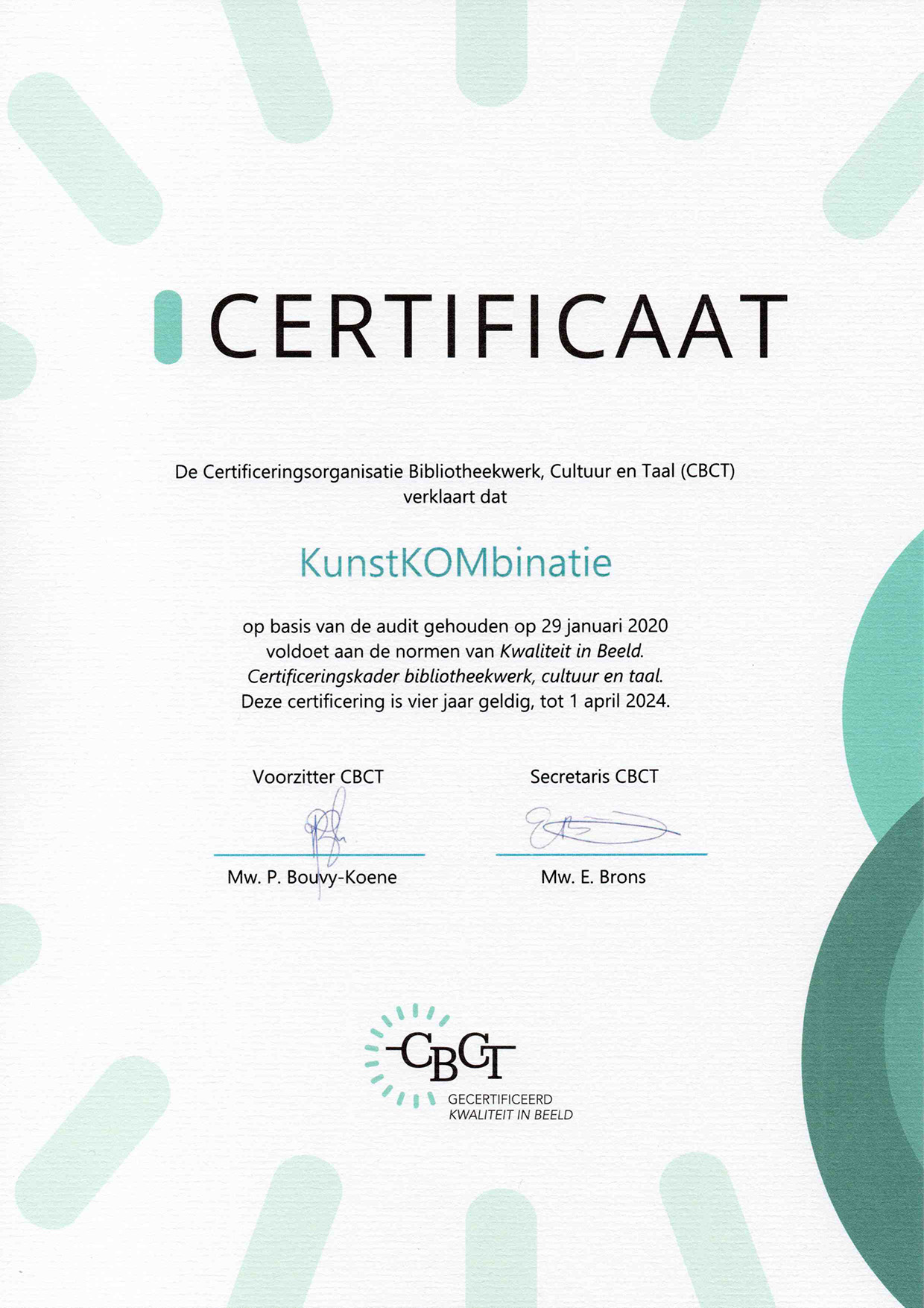 Certificering CBCT